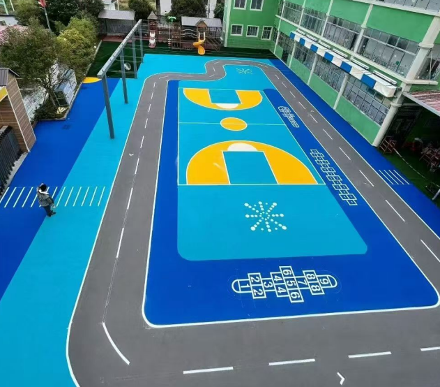 萍乡市半预制型跑道混合型塑胶跑道 - 厂家